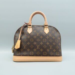 Louis Vuitton Alma Brown Pm Canvas Tote